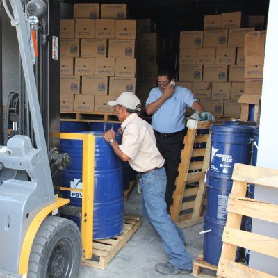 Unloading Lubricants PDV